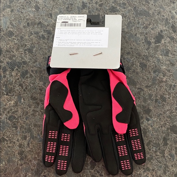 Fox Vibrant Pink and Black Gloves Men’s Large - Picture 5 of 5